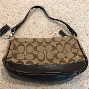 Coach Purse in Brown and Signature Canvas